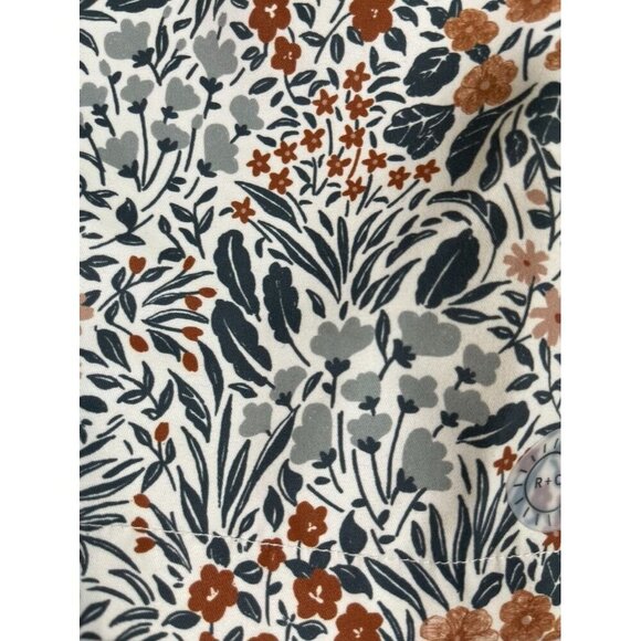 Rylee Cru Shorts Kid 10Y Brown Pull On Floral Summer Beach Travel Preppy Neutral - Picture 3 of 16